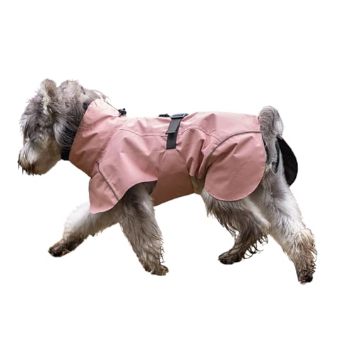 BT Bear Hunde-Regenmantel mit Ohrenschützern, wasserdicht, verstellbar, leicht, reflektierend, Hundeponcho, Regenmantel für kleine, mittelgroße Hunde, Rosa, XXL BT Bear Hunde-Regenmantel mit Ohrenschützern, wasserdicht, verstellbar, leicht, reflektierend, Hundeponcho, Regenmantel für kleine, mittelgroße Hunde, Rosa, XXL von BT Bear