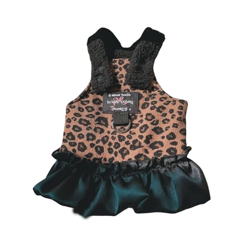BT Bear Hundegeschirrkleid mit Leine, Welpenkleid für kleine und mittelgroße Hunde, Weste und Leine, Set für Welpen, Katzen, Spaziergänge im Freien, Braun, Größe L BT Bear Hundegeschirrkleid mit Leine, Welpenkleid für kleine und mittelgroße Hunde, Weste und Leine, Set für Welpen, Katzen, Spaziergänge im Freien, Braun, Größe L von BT Bear