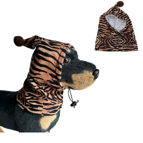 BT Bear Hundemütze, weich, warm, Fleece, beruhigende Hundeohren, winddicht, leise Ohren für kleine und mittelgroße Hunde, Tiger, Größe L BT Bear Hundemütze, weich, warm, Fleece, beruhigende Hundeohren, winddicht, leise Ohren für kleine und mittelgroße Hunde, Tiger, Größe L von BT Bear