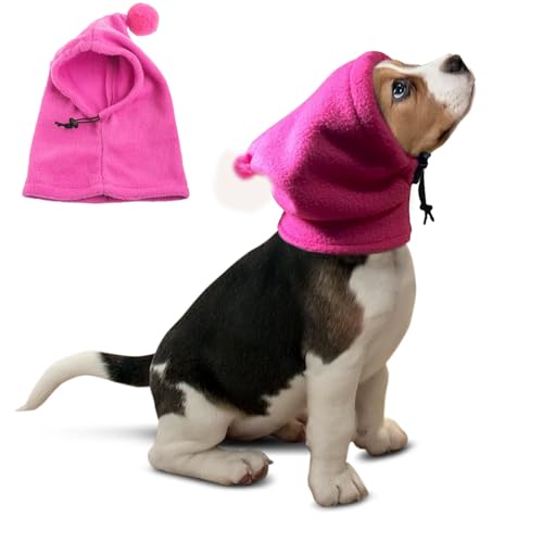 BT Bear Hundemütze, weich, warm, Fleece, beruhigende Hundeohren, winddicht, leise Ohren für mittelgroße und große Hunde, Hot Pink, Größe XXL BT Bear Hundemütze, weich, warm, Fleece, beruhigende Hundeohren, winddicht, leise Ohren für mittelgroße und große Hunde, Hot Pink, Größe XXL von BT Bear