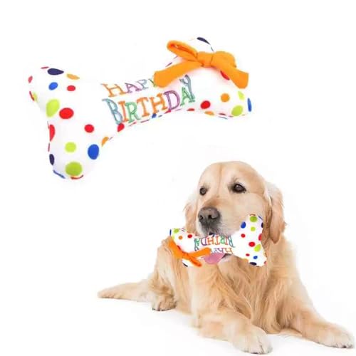 BT Bear Hundespielzeug für Geburtstagskuchen, Hundegeburtstagsspielzeug, Welpe, Cupcake, Plüsch, Quietschspielzeug für Katzen, Hunde, Knochen BT Bear Hundespielzeug für Geburtstagskuchen, Hundegeburtstagsspielzeug, Welpe, Cupcake, Plüsch, Quietschspielzeug für Katzen, Hunde, Knochen von BT Bear