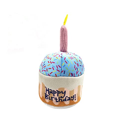 BT Bear Hundespielzeug für Geburtstagskuchen, Plüschspielzeug, Hundegeburtstagsspielzeug, Welpe, Cupcake, Plüsch, Quietschspielzeug für Katzen, Hunde (Cupcake) von BT Bear
