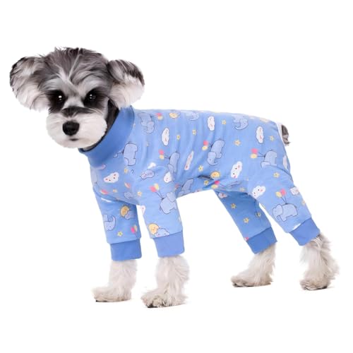 BT Bear Schlafanzug für kleine Hunde, weiche Baumwolle, niedlicher Schlafanzug, blauer Elefant, Größe XS BT Bear Schlafanzug für kleine Hunde, weiche Baumwolle, niedlicher Schlafanzug, blauer Elefant, Größe XS von BT Bear