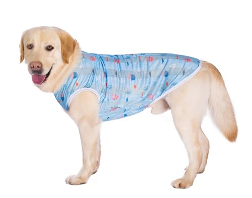 BT Bear Kühlshirt für Hunde, schnell trocknend, Sonnenschutz, kühlendes T-Shirt, atmungsaktives Netzgewebe, kühlende Weste für mittelgroße und große Hunde, blaue Quallen, Größe 3XL BT Bear Kühlshirt für Hunde, schnell trocknend, Sonnenschutz, kühlendes T-Shirt, atmungsaktives Netzgewebe, kühlende Weste für mittelgroße und große Hunde, blaue Quallen, Größe 3XL von BT Bear