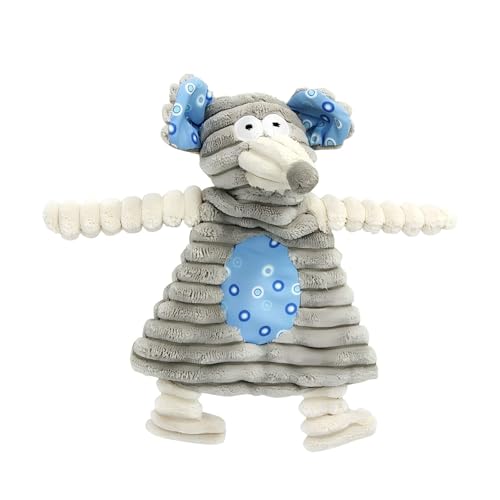 BT Bear Quietschendes Hundespielzeug, interaktives Kauspielzeug für Hunde mit Knisterpapier für kleine, mittelgroße Hunde, Maus von BT Bear