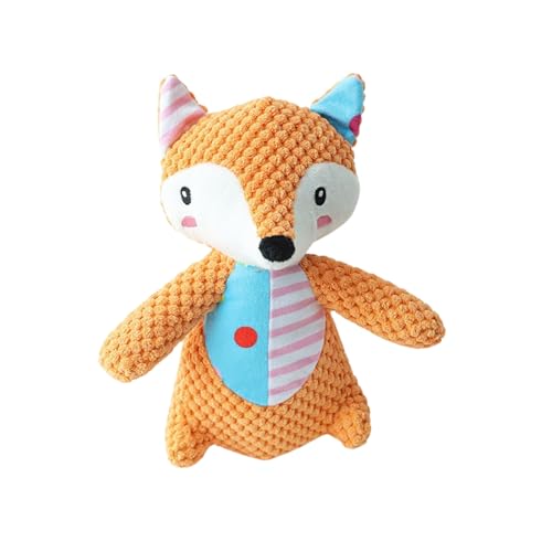 BT Bear Quietschendes Plüsch-Hundespielzeug, Kauspielzeug, niedliches Training, quietschendes Spielzeug für Katzen, Welpen, kleine Hunde, mittelgroße und große Hunde, Fuchs BT Bear Quietschendes Plüsch-Hundespielzeug, Kauspielzeug, niedliches Training, quietschendes Spielzeug für Katzen, Welpen, kleine Hunde, mittelgroße und große Hunde, Fuchs von BT Bear