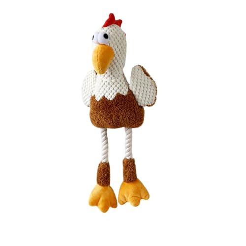 BT Bear Quietschendes Plüsch-Hundespielzeug, Kauspielzeug, niedliches Training, quietschendes Spielzeug für Katzen, Welpen, kleine Hunde, mittelgroße und große Hunde, Seilhuhn BT Bear Quietschendes Plüsch-Hundespielzeug, Kauspielzeug, niedliches Training, quietschendes Spielzeug für Katzen, Welpen, kleine Hunde, mittelgroße und große Hunde, Seilhuhn von BT Bear