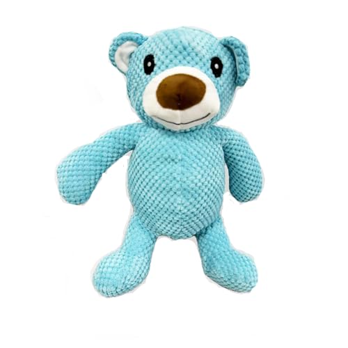 BT Bear Quietschendes Plüsch-Hundespielzeug, Kauspielzeug, niedliches Training, quietschendes Spielzeug für Katzen, Welpen, kleine Hunde, mittelgroße und große Hunde, blauer Bär BT Bear Quietschendes Plüsch-Hundespielzeug, Kauspielzeug, niedliches Training, quietschendes Spielzeug für Katzen, Welpen, kleine Hunde, mittelgroße und große Hunde, blauer Bär von BT Bear