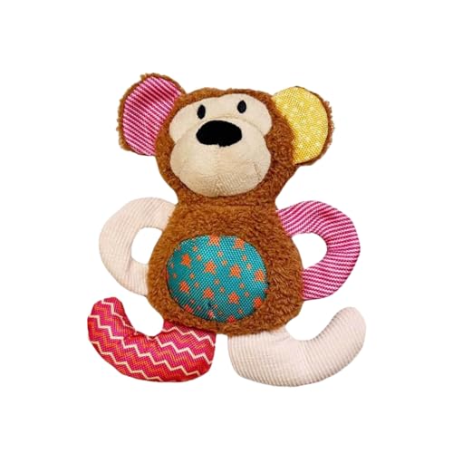 BT Bear Quietschendes Plüsch-Hundespielzeug, Kauspielzeug, niedliches Training, quietschendes Spielzeug für Katzen, Welpen, kleine Hunde, mittelgroße und große Hunde, farbiger Affe BT Bear Quietschendes Plüsch-Hundespielzeug, Kauspielzeug, niedliches Training, quietschendes Spielzeug für Katzen, Welpen, kleine Hunde, mittelgroße und große Hunde, farbiger Affe von BT Bear