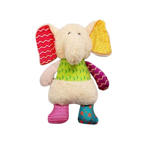 BT Bear Quietschendes Plüsch-Hundespielzeug, Kauspielzeug, niedliches Training, quietschendes Spielzeug für Katzen, Welpen, kleine Hunde, mittelgroße und große Hunde, farbiger Elefant BT Bear Quietschendes Plüsch-Hundespielzeug, Kauspielzeug, niedliches Training, quietschendes Spielzeug für Katzen, Welpen, kleine Hunde, mittelgroße und große Hunde, farbiger Elefant von BT Bear