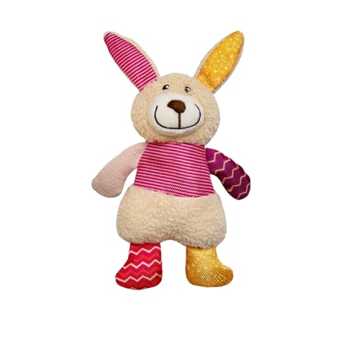 BT Bear Quietschendes Plüsch-Hundespielzeug, Kauspielzeug, niedliches Training, quietschendes Spielzeug für Katzen, Welpen, kleine Hunde, mittelgroße und große Hunde, farbiges Kaninchen BT Bear Quietschendes Plüsch-Hundespielzeug, Kauspielzeug, niedliches Training, quietschendes Spielzeug für Katzen, Welpen, kleine Hunde, mittelgroße und große Hunde, farbiges Kaninchen von BT Bear