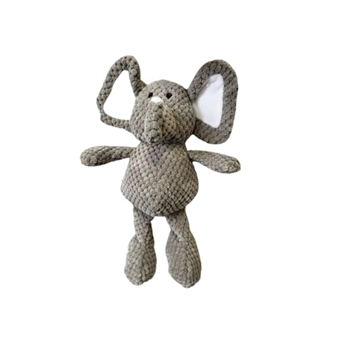 BT Bear Quietschendes Plüsch-Hundespielzeug, Kauspielzeug, niedliches Training, quietschendes Spielzeug für Katzen, Welpen, kleine Hunde, mittelgroße und große Hunde, grauer Elefant BT Bear Quietschendes Plüsch-Hundespielzeug, Kauspielzeug, niedliches Training, quietschendes Spielzeug für Katzen, Welpen, kleine Hunde, mittelgroße und große Hunde, grauer Elefant von BT Bear