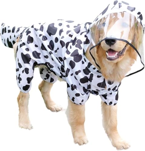 BT Bear Regenmantel für große Hunde, voller Schwanz, Schutz, Cosplay, wasserdicht, Kostüm, Kapuze, Overall, Jacke für mittelgroße und große Hunde, Kuh, Größe 7XL BT Bear Regenmantel für große Hunde, voller Schwanz, Schutz, Cosplay, wasserdicht, Kostüm, Kapuze, Overall, Jacke für mittelgroße und große Hunde, Kuh, Größe 7XL von BT Bear