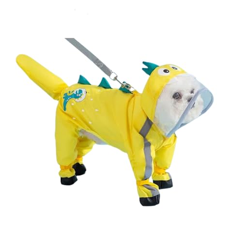 BT Bear Regenmantel für kleine Hunde mit Regenschuhen, vollständige Abdeckung, wasserdicht, reflektierend, für Welpen, kleine Hunde, gelber Dinosaurier, Größe M BT Bear Regenmantel für kleine Hunde mit Regenschuhen, vollständige Abdeckung, wasserdicht, reflektierend, für Welpen, kleine Hunde, gelber Dinosaurier, Größe M von BT Bear