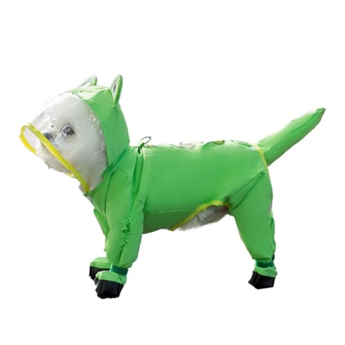 BT Bear Regenmantel für kleine Hunde mit Regenschuhen, vollständige Abdeckung, wasserdicht mit Rucksack, reflektierender Hunde-Regenmantel, Regenstiefel für Welpen, kleine Hunde, XS, Grün BT Bear Regenmantel für kleine Hunde mit Regenschuhen, vollständige Abdeckung, wasserdicht mit Rucksack, reflektierender Hunde-Regenmantel, Regenstiefel für Welpen, kleine Hunde, XS, Grün von BT Bear