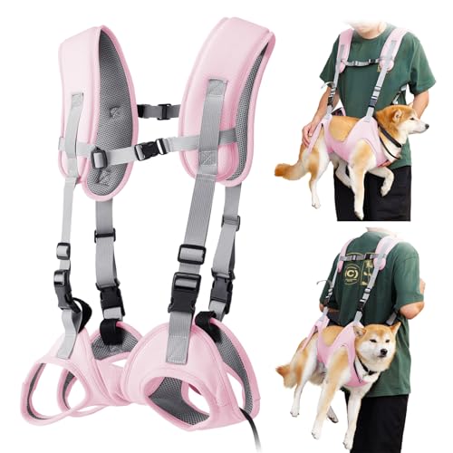 BT Bear Tragetuch für Hunde, tragbarer Outdoor-Rucksack, Notfall-Rucksack, Haustier-Tragetasche für ältere Hunde, Gelenkverletzungen, Arthritis, Treppenauf- und Absteigen, Lähmung, Rosa, Größe M BT Bear Tragetuch für Hunde, tragbarer Outdoor-Rucksack, Notfall-Rucksack, Haustier-Tragetasche für ältere Hunde, Gelenkverletzungen, Arthritis, Treppenauf- und Absteigen, Lähmung, Rosa, Größe M von BT Bear