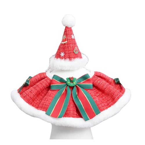 BT Bear Weihnachtshalsband mit Weihnachtsmütze, 2-teiliges Weihnachtshalsband für Welpen, Katzen, Katzen, Weihnachtskostüm, für Katzen, kleine Hunde, Rot, Größe XS BT Bear Weihnachtshalsband mit Weihnachtsmütze, 2-teiliges Weihnachtshalsband für Welpen, Katzen, Katzen, Weihnachtskostüm, für Katzen, kleine Hunde, Rot, Größe XS von BT Bear