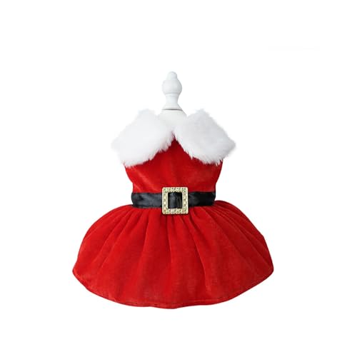 BT Bear Weihnachtskostüm für Hunde, Samt, Weihnachtsmann, Haustierkleidung, Winterrock, Outfit, Party, Verkleidung für Katzen, Welpen, kleine Hunde, Kleid, Größe M BT Bear Weihnachtskostüm für Hunde, Samt, Weihnachtsmann, Haustierkleidung, Winterrock, Outfit, Party, Verkleidung für Katzen, Welpen, kleine Hunde, Kleid, Größe M von BT Bear