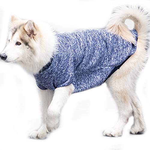 Große Hundekleidung, weiches Fleece, warme Mäntel, Jacken für Herbst und Winter, Hundekleidung für große Hunde (9XL, Marineblau) von BT Bear