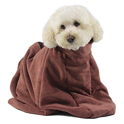 Hunde-Bademantel, Handtuch, schnell trocknend, Mikrofaser, sehr saugfähig, für Hunde und Katzen Hunde-Bademantel, Handtuch, schnell trocknend, Mikrofaser, sehr saugfähig, für Hunde und Katzen von BbearT
