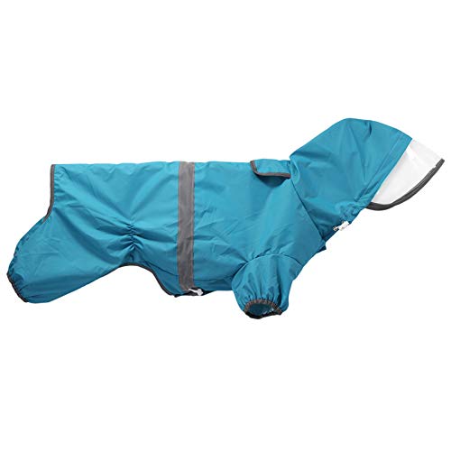 Hunde-Regenmantel, wasserdicht, mit Kapuze und Kragenloch, transparente Krempe, ultraleicht, atmungsaktiv, reflektierend, Regenkleidung für kurzbeinige Hunde, Corgi-Dackel Hunde-Regenmantel, wasserdicht, mit Kapuze und Kragenloch, transparente Krempe, ultraleicht, atmungsaktiv, reflektierend, Regenkleidung für kurzbeinige Hunde, Corgi-Dackel von BT Bear