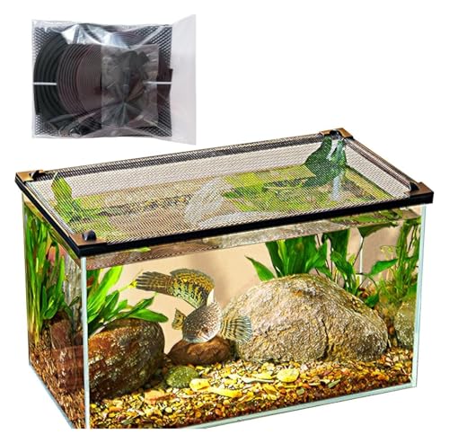 Anti-Sprungnetz for Aquarien, Schutznetz for Aquariumdeckel, magnetisches Anti-Sprungnetz for Aquariumdeckel, Breite: 40/50/70 cm × Länge: 70 cm(Width:50cm) von BTBTB