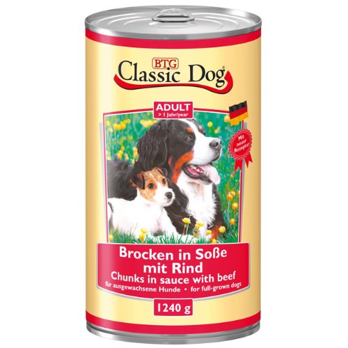 Classic Dog Dose Ente 1240g, Futter, Tierfutter, Nassfutter für Hunde Classic Dog Dose Ente 1240g, Futter, Tierfutter, Nassfutter für Hunde von BTG Classic