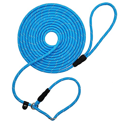 BTINESFUL 3 m / 4,5 m / 6,5 m Lange Trainingsleine für kleine und mittelgroße Hunde, reflektierend, 1/3 Zoll Seil, Blau BTINESFUL 3 m / 4,5 m / 6,5 m Lange Trainingsleine für kleine und mittelgroße Hunde, reflektierend, 1/3 Zoll Seil, Blau von BTINESFUL