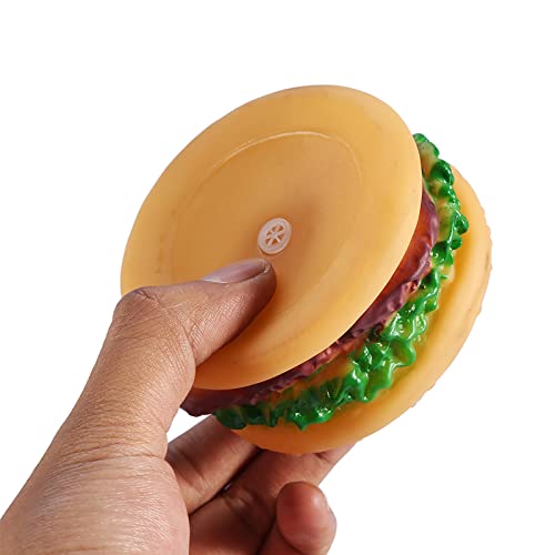 BTOSEP Kleines Hundespielzeug, Hamburger, Hundespielzeug, Quietschendes Haustierspielzeug, Sound, Hamburger, Lebensmittelform, Quietschendes Welpen-Hundespielspielzeug, Zubehör BTOSEP Kleines Hundespielzeug, Hamburger, Hundespielzeug, Quietschendes Haustierspielzeug, Sound, Hamburger, Lebensmittelform, Quietschendes Welpen-Hundespielspielzeug, Zubehör von BTOSEP