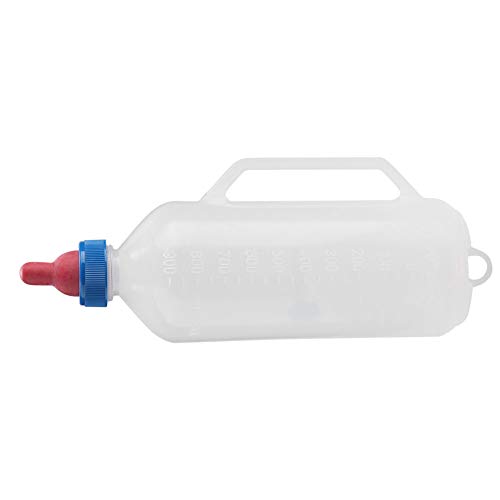 BTOSEP Milchflasche, Ziegenmilch-Futterflasche, 1 L Lammmilchflasche, Baby-Ziegenmilch-Futterspender, Stillflasche mit Griff von BTOSEP