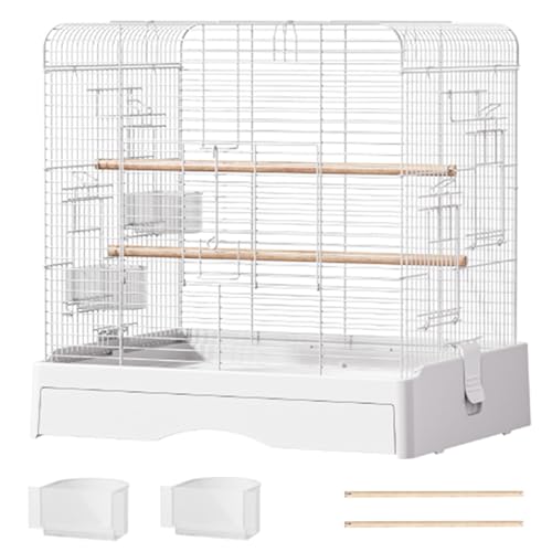 19 Inch Klein Flugkäfig Vogelkäfig, Wellensittich Vogelvoliere Innen Papageienkäfig Reisekäfig Für Kanarienvogel, Parakeet(3pcs) von BTRUTY
