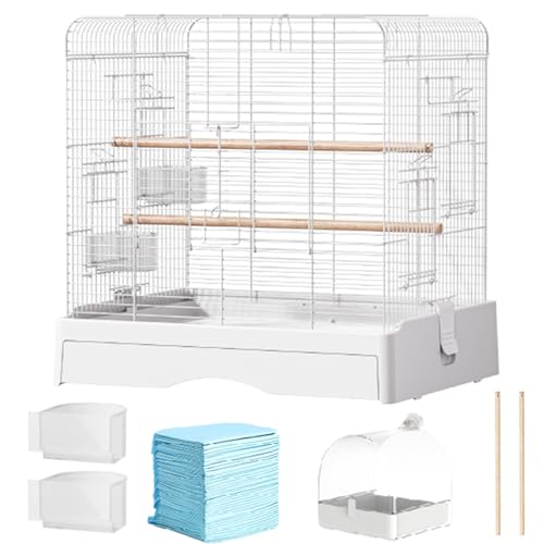 19 Inch Klein Flugkäfig Vogelkäfig, Wellensittich Vogelvoliere Innen Papageienkäfig Reisekäfig Für Kanarienvogel, Parakeet(5pcs) von BTRUTY