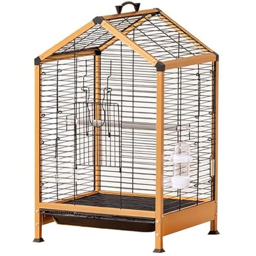 22 Zoll Aluminium Vogelkäfig, Große Innen Wellensittichkäfig Vogelvoliere Flugkäfig Vogelhaus Für Papageien, Kanarienvogel(2pcs) von BTRUTY