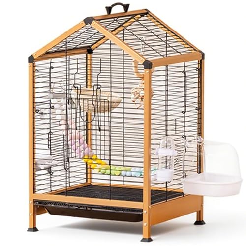 22 Zoll Aluminium Vogelkäfig, Große Innen Wellensittichkäfig Vogelvoliere Flugkäfig Vogelhaus Für Papageien, Kanarienvogel(8pcs) von BTRUTY