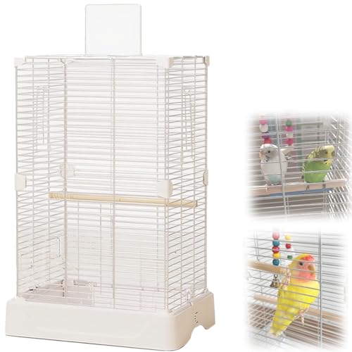 Außen Wellensittich Vogelkäfig, Vogelhaus Flugkäfig Innen Vogelvoliere Zuchtkäfig Für Kanarienvogel, Papageien(Large(5pcs)) von BTRUTY