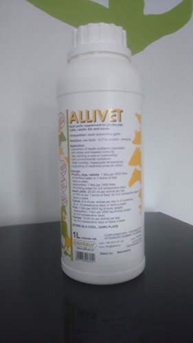 Allivet 1Liter 100% Flüssiges Knoblauchpräparat für Geflügel - Hühner und Pferde GP: 100ml = 1,99€ von BTV