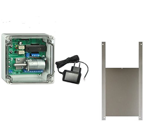 Elektronischer Pförtner mit Hühnerklappe 50 x 50 cm und Lichtsensor von BTV