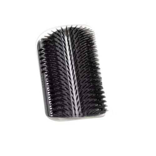 BTWYU Haustierbürste Katzenbürste, Kamm, Katzenspielzeug mit Katzenminze, Katzenwandbürste, Eckbürste, Katzenmassage, Selbstmassage(Black,S Size) von BTWYU