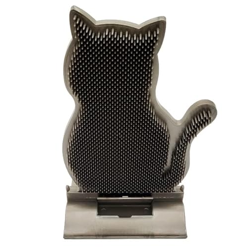 BTWYU Haustierbürste Mit Katzenminze, weiche Haustierbürste for Katzen, Selbstpfleger, reibt das Gesicht, kitzelnder Kamm(Black) von BTWYU