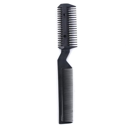 BTWYU Haustierbürste Tierhaarschneiderkamm, mit 2 Pflegerasierern for Ausdünnen(Black) von BTWYU