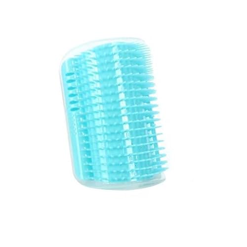 Haustierbürste Katzenbürste, Kamm, Katzenspielzeug mit Katzenminze, Katzenwandbürste, Eckbürste, Katzenmassage, Selbstmassage(Blue B,L Size) von BTWYU