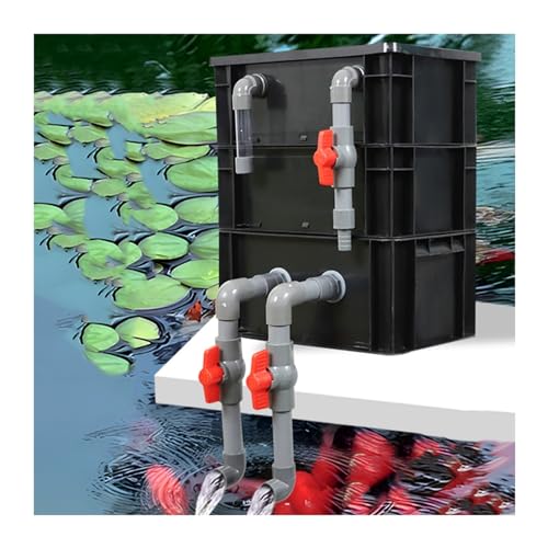 BTYQKZVPM Umwälzfilter-Tropfbox, 2/3/4 Ebenen Externe Aquarium Teich Zyklus Filter Box Schwarz Mehrere Größen Keine Medien(11.81x7.87x15.35in/30x20x39CM) von BTYQKZVPM