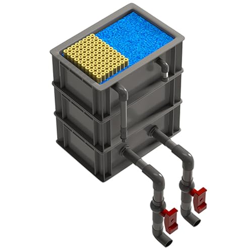 BTYQKZVPM Umwälzfilter-Tropfbox, 2/3/4 Tier Turnover Box Aquarium Filter for und Teich rot mehrere Größen(11.81x7.87x13.39in/30x20x34CM) von BTYQKZVPM