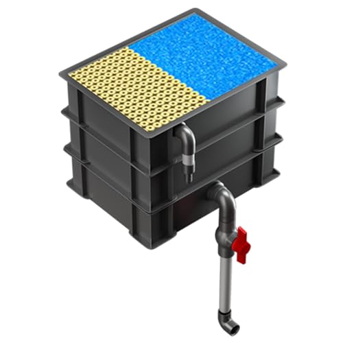 BTYQKZVPM Umwälzfilter-Tropfbox, 2/3/4 Tier Turnover Box Aquarium Filter for und Teich rot mehrere Größen(9.84x7.09x8.27in/25x18x21CM) von BTYQKZVPM