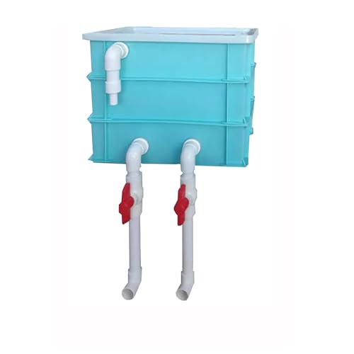 BTYQKZVPM Umwälzfilter-Tropfbox, 3-lagige Wasserzirkulations-Aquarium-Filterbox, Mehrfarbig, 25 x 18 22 cm(Green) von BTYQKZVPM