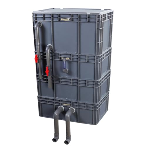 BTYQKZVPM Umwälzfilter-Tropfbox, Aquariumfilter, 4-stufiger externer Wasserkreislauf-Filterkasten, mehrere Größen, Keine Pumpe, Medien(23.62x15.75x38.98in/60x40x99CM) von BTYQKZVPM
