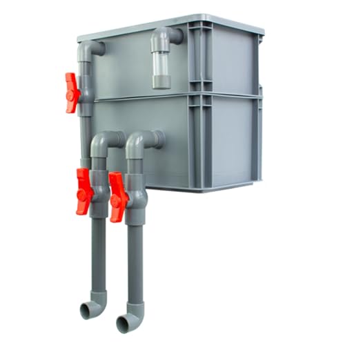 BTYQKZVPM Umwälzfilter-Tropfbox, Externe rote Filterbox for Aquarien mit 2/3/4 Ebenen, mehrere Größen(11.81x7.87x11.02in/30x20x28CM) von BTYQKZVPM