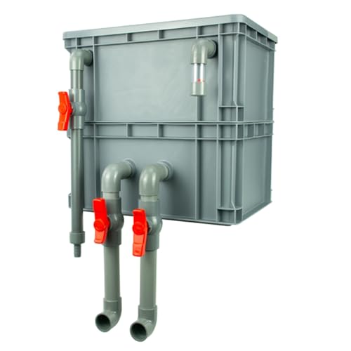 BTYQKZVPM Umwälzfilter-Tropfbox, Externe rote Filterbox for Aquarien mit 2/3/4 Ebenen, mehrere Größen(15.75x11.81x15.35in/40x30x39CM) von BTYQKZVPM