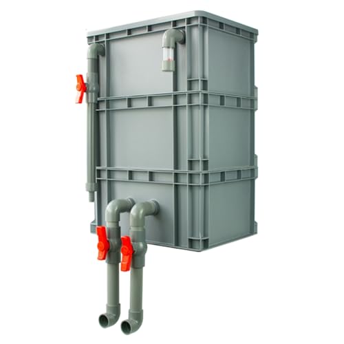 BTYQKZVPM Umwälzfilter-Tropfbox, Externe rote Filterbox for Aquarien mit 2/3/4 Ebenen, mehrere Größen(15.75x11.81x23.03in/40x30x58.5CM) von BTYQKZVPM