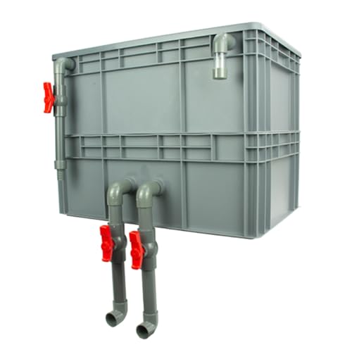 BTYQKZVPM Umwälzfilter-Tropfbox, Externe rote Filterbox for Aquarien mit 2/3/4 Ebenen, mehrere Größen(23.62x15.75x17.72in/60x40x45CM) von BTYQKZVPM